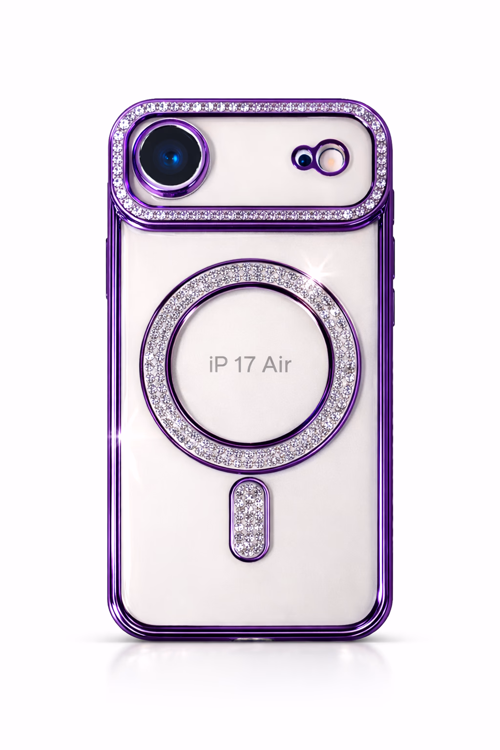 iPhone 17 Air - Bling Magsafe + Lens Protection - Purple